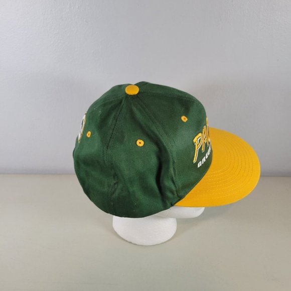 Green Bay Packers Snapback Hat NFL Football Green Yellow Cap - Picture 4 of 7